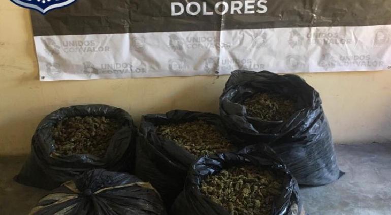 Aseguran 54 kilos de marihuana