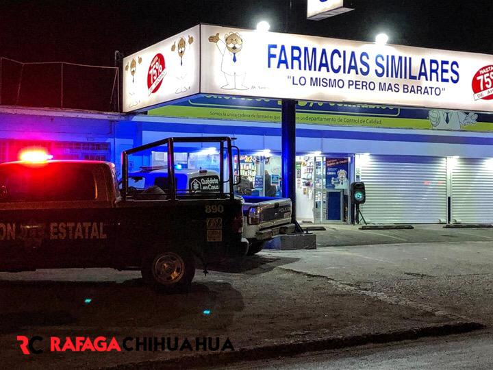 Asalto en Farmacias Similares de la Colegio Militar; delincuente huye con mil pesos