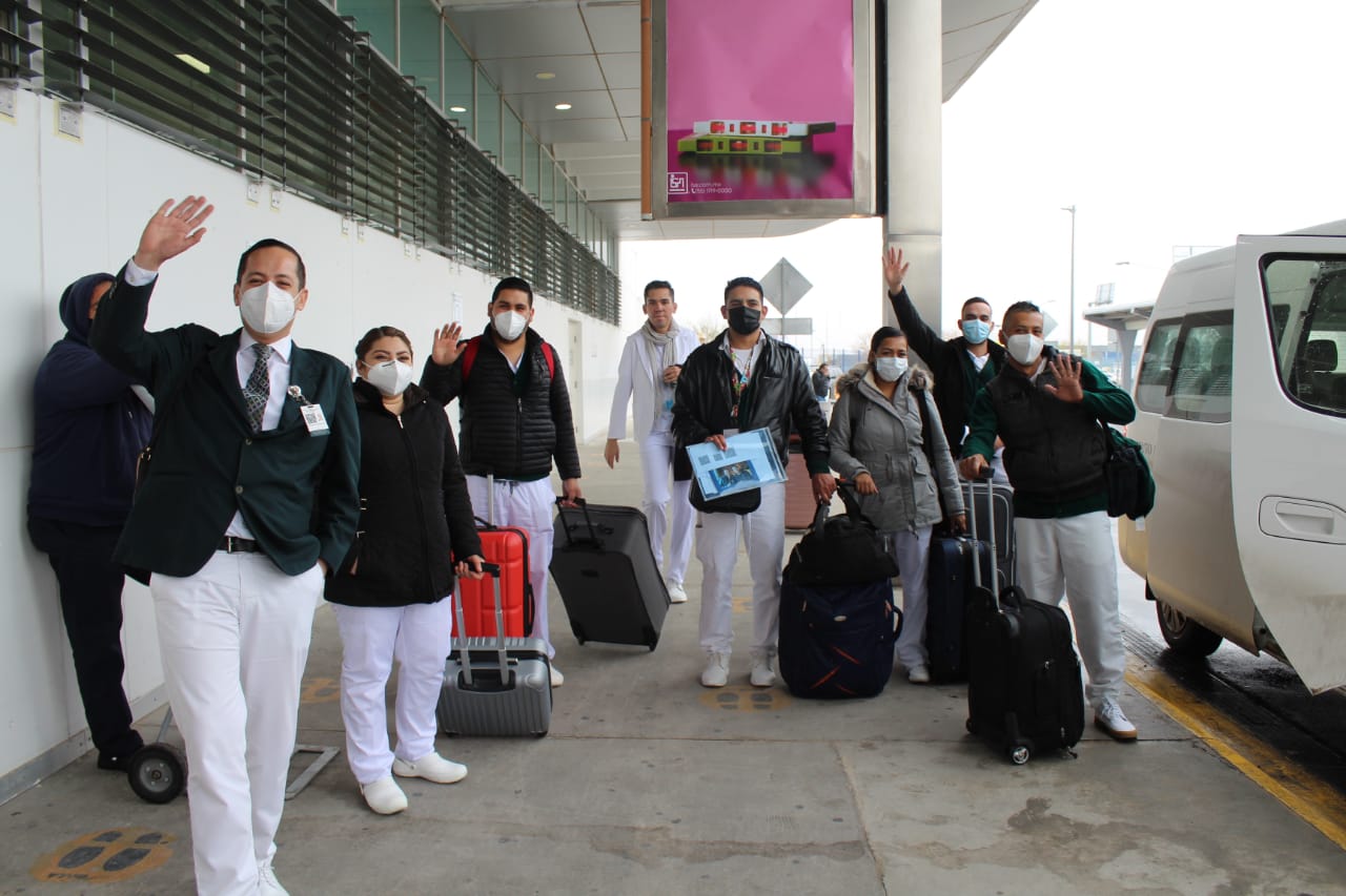 Llegó cuarta brigada del IMSS de Chihuahua a combatir Covid en Monterrey