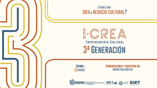 Invitan a participar en 3° “iCREA Empredimiento Cuultural”