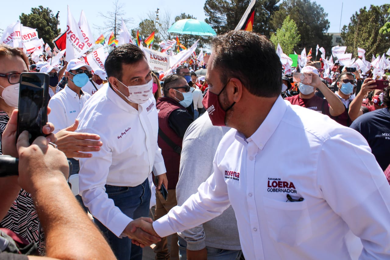 Acompañó Cruz Pérez Cuéllar a Juan Carlos Loera en arranque de campaña