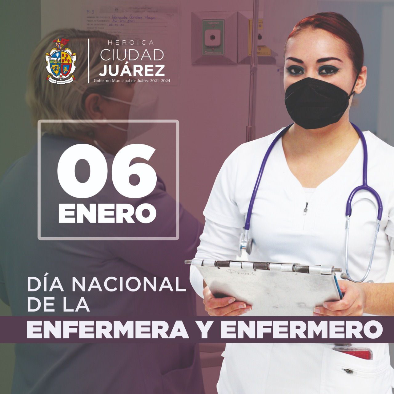 Felicita Municipio de Juárez a enfermeras y enfermeros