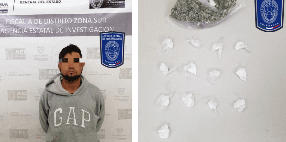 Lo arrestan con 32 gramos de marihuana en Parral