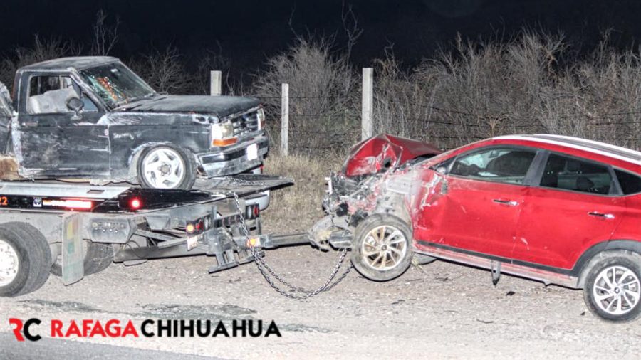 Accidente rumbo a Delicias deja 5 heridos