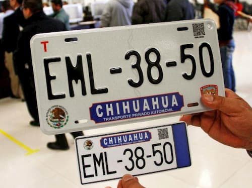 Chihuahua el segundo estado más caro para el canje de placas