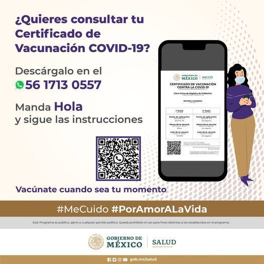 ¿Ya tienes tu vacuna de refuerzo? ¡Actualiza tu certificado!￼￼