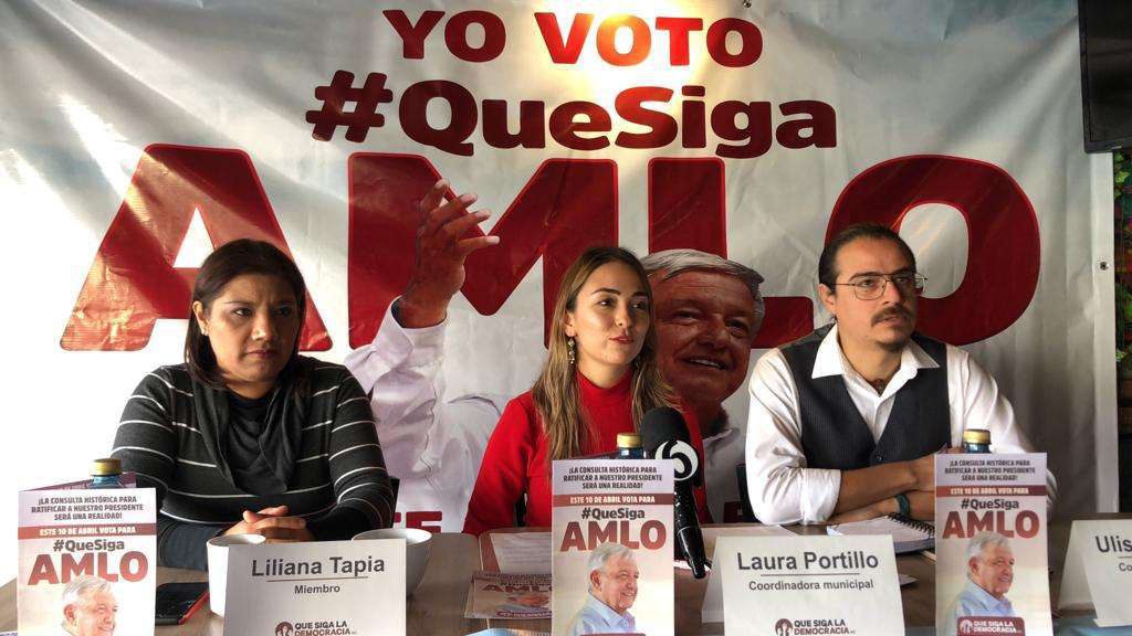 Llama Que siga la democracia a votar a favor de AMLO en Revocación de Mandato