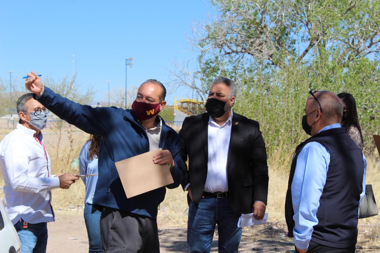 Visita Alex Morán área para Polideportivo Luis H. Álvarez