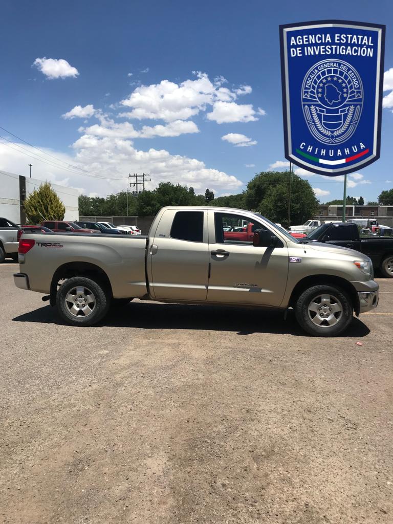 Aseguran pick up que contaba con reporte de robo en Arizona