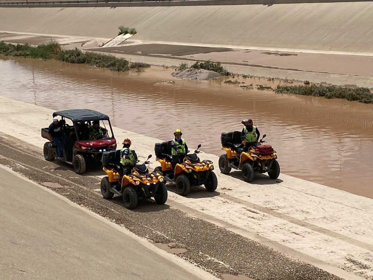 Protección Civil de Ciudad Juárez realiza recorridos diarios por el Río Bravo para monitorear la corriente