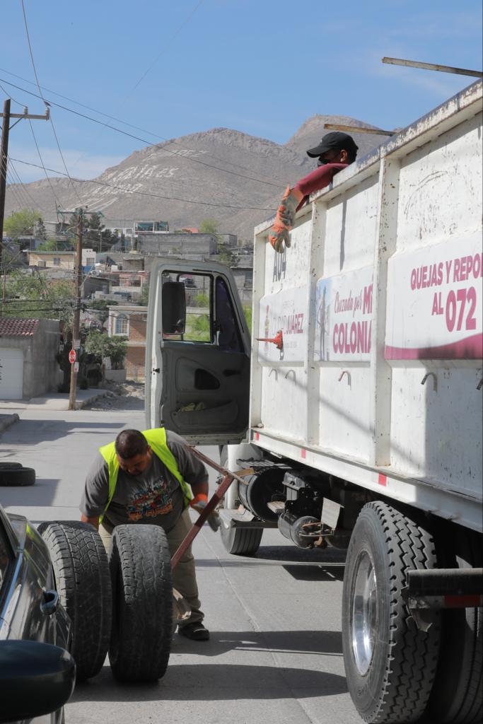 Levantó Limpia casi 2 mil llantas de las calles de Ciudad Juárez durante el último año