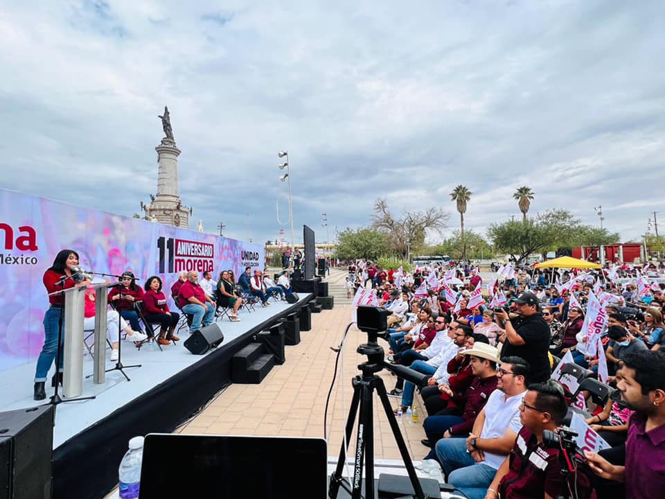 EN PRIMERA FILA: EXHIBE MORENA SU DIVISIÓN EN 11 ANIVERSARIO