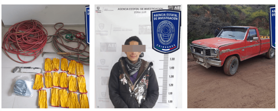 Detenido en flagrancia por robo a empresa minera en San Francisco del Oro – Fiscalía General del Estado de Chihuahua