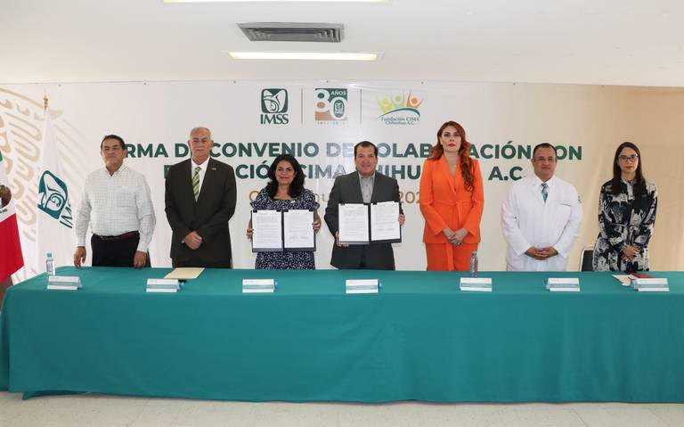 IMSS Chihuahua firma convenio con CIMA para detectar cáncer infantil