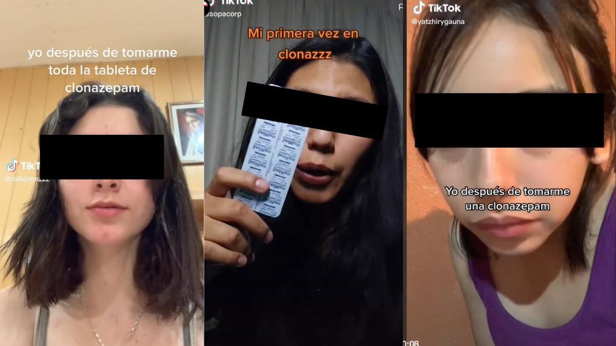 Alertan ante reto de TikTok de consumir clonazepam