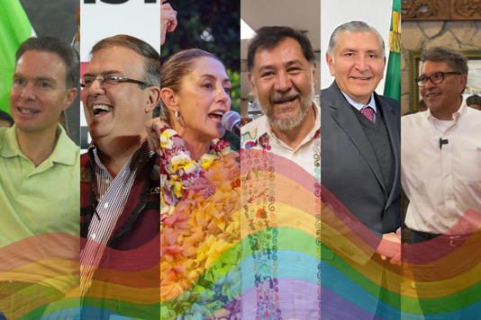 Corcholatas apoyan causas LGBT+