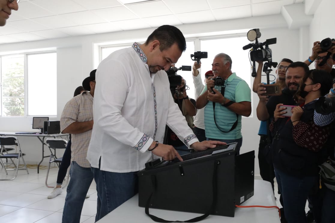 Así votó el Presidente Municipal en jornada por el Presupuesto Participativo