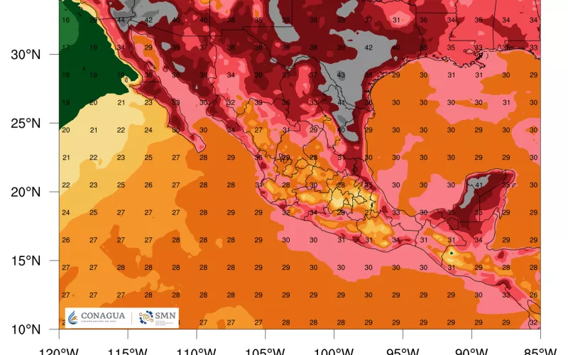 Prevé Protección Civil Estatal temperaturas calurosas y probabilidad de lluvia para la presente semana