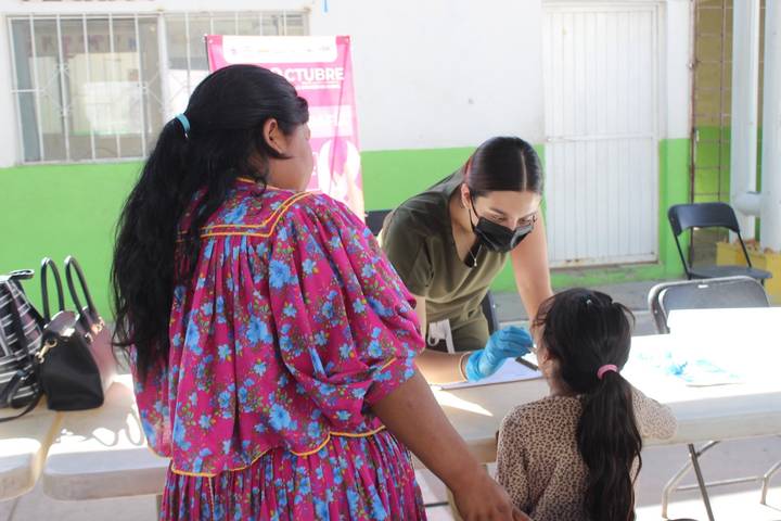 Realizan jornada “Salud Cerca de Ti” del IMPAS en el asentamiento rarámuri El Oasis