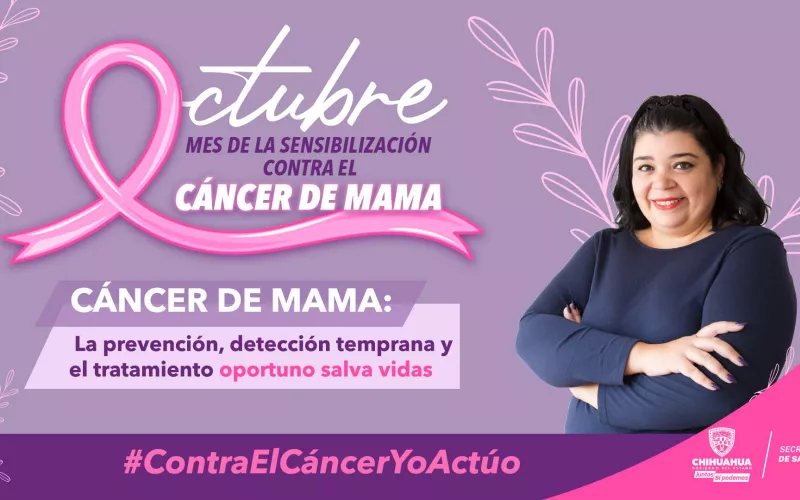 Promueve Secretaría de Salud acciones de sensibilización contra el Cáncer de mama durante el Mes Rosa