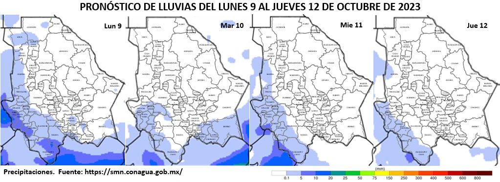 Prevén lluvias fuertes para la Sierra Tarahumara por proximidad de ciclón tropical en el Pacífico