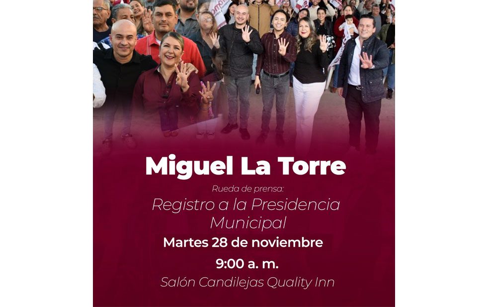 HOY MIGUEL LATORRE ANUNCIA SU REGISTRO POR MORENA. . . EL PRESUPUESTO PARTICIPATIVO SE VA EN EDUCACIÓN. . . BERTHA ALCALDE, AVANZA EN SU ASPIRACIÓN A OCUPAR LA SILLA VACANTE DE LA SCJN. . .