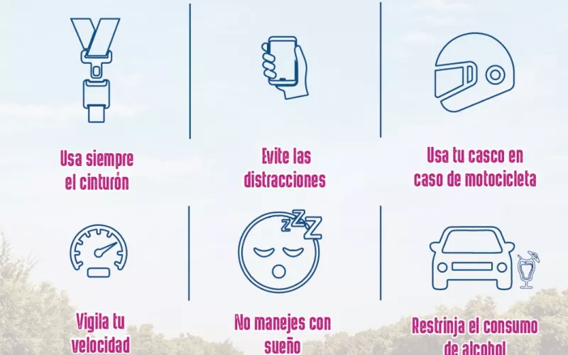 Emite Secretaría de Salud recomendaciones para un viaje seguro en carretera durante la temporada vacacional