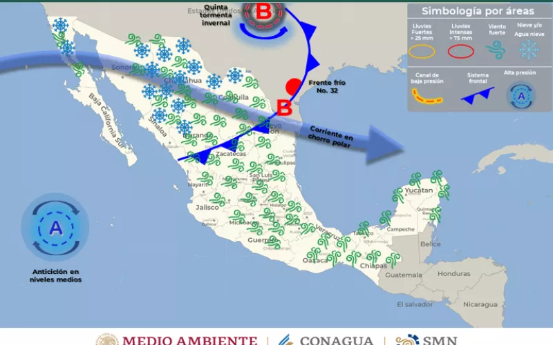 Continúa alerta por fuertes vientos y precipitaciones en el estado