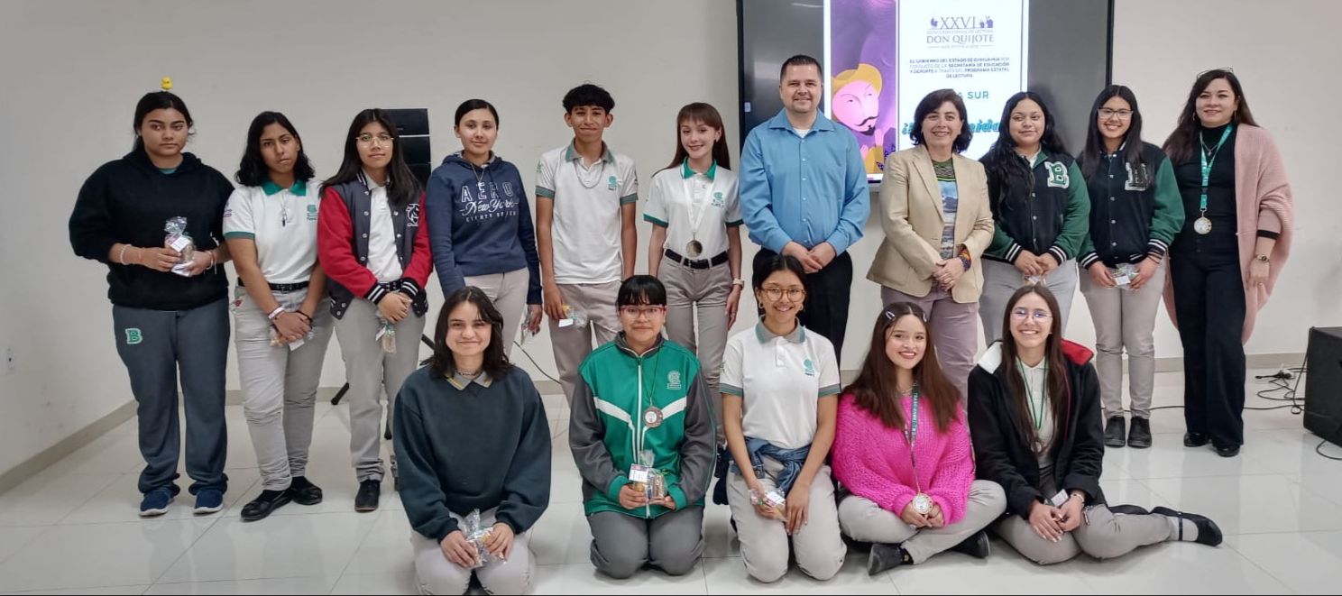 Participan estudiantes del Cobach en el concurso “Don Quijote nos invita a Leer”