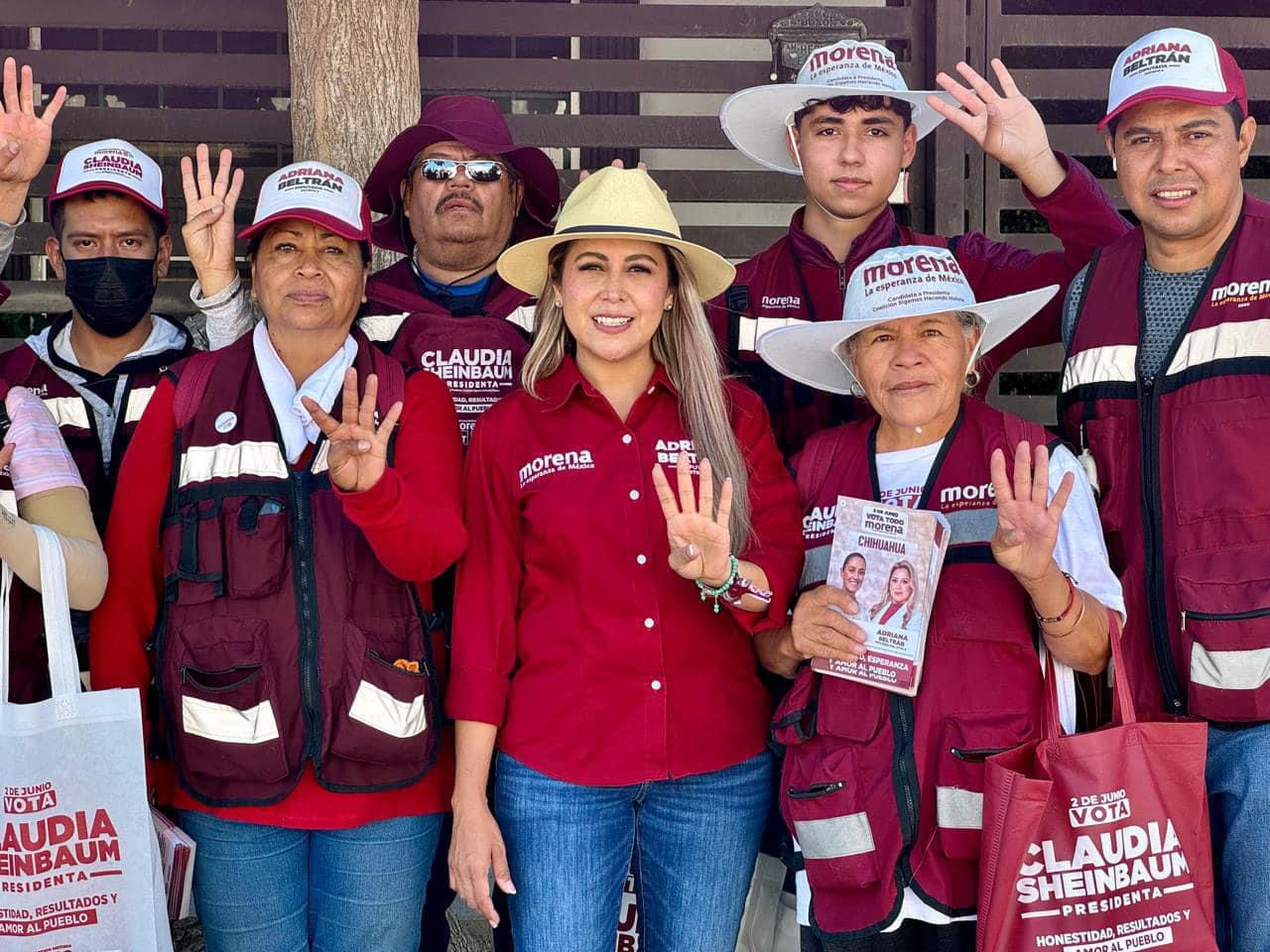 Adriana Beltrán Murillo agradece el apoyo del Distrito 06 en esta campaña