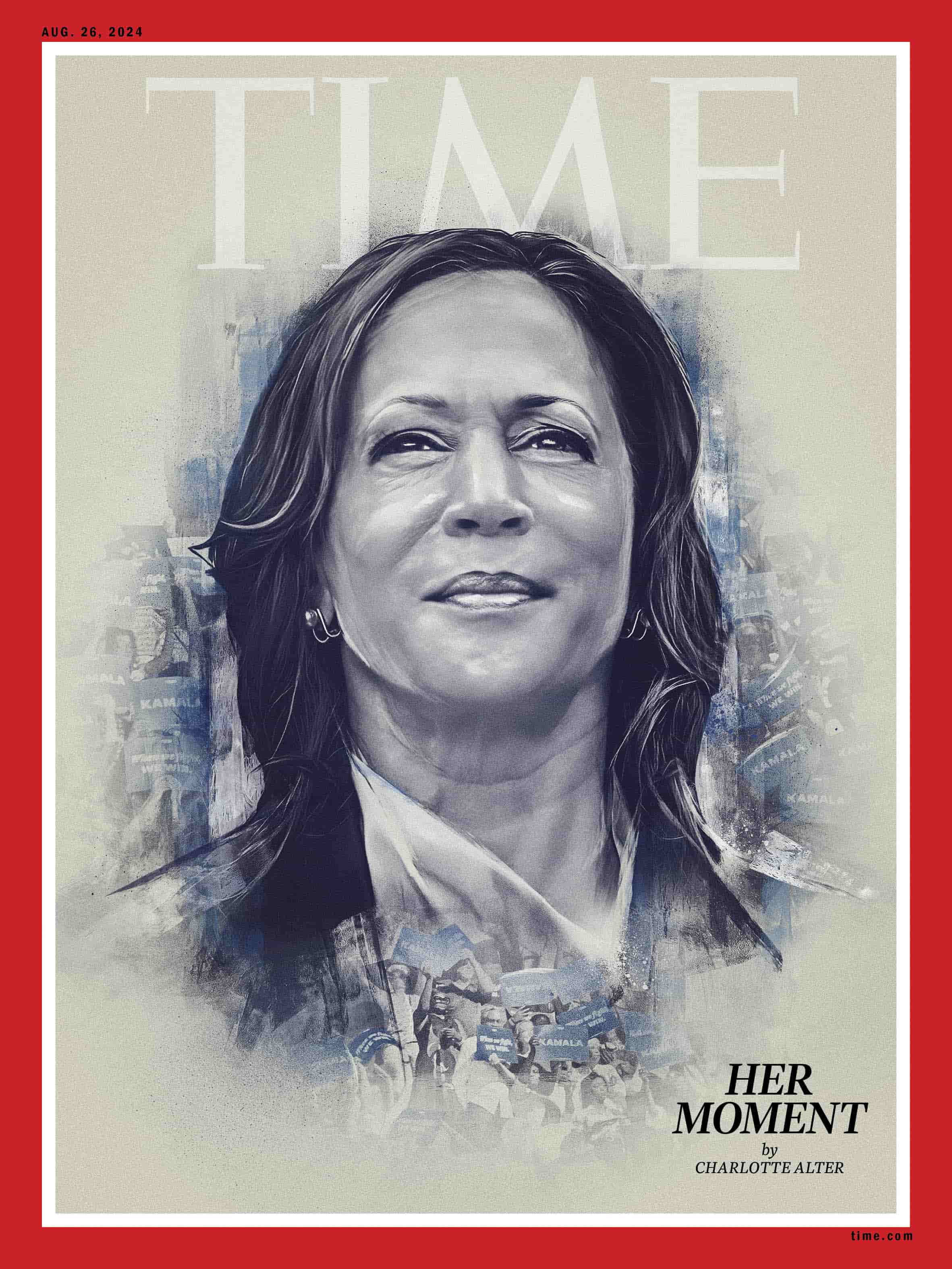 Kamala Harris es portada de Time y la revista destaca que es “su momento”