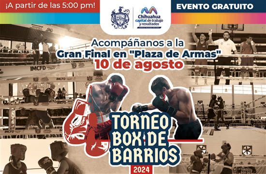 Este sábado gran final de Box de Barrios en Plaza de Armas