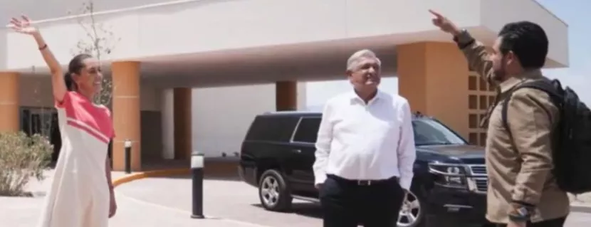 Realizaron AMLO y Sheinbaum recorrido por hospital del IMSS en Ciudad Juárez