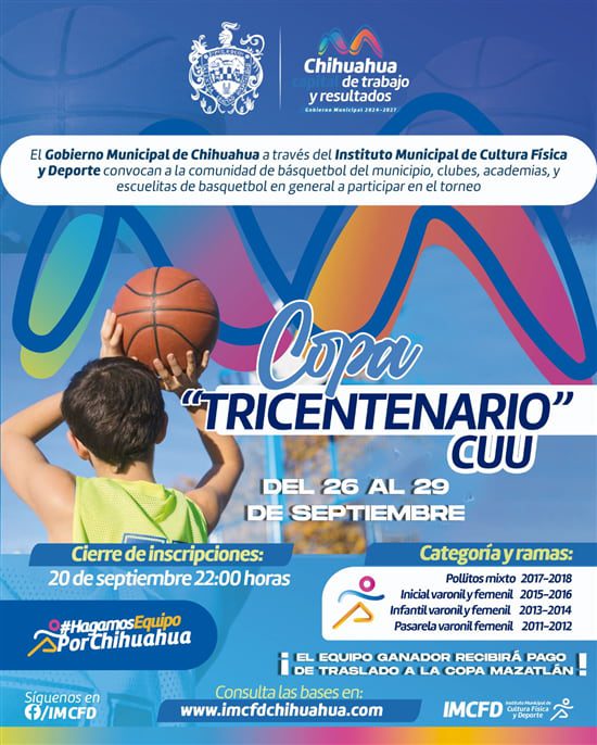 Invitan a equipos de básquetbol a participar en la Copa Tricentenario CUU