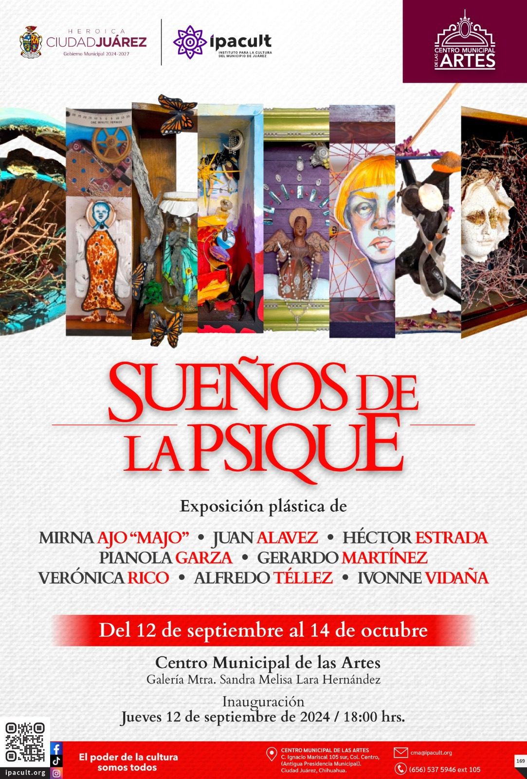 IPACULT invita a la inauguración de la exposición pictórica “Sueños de la Psique” encabezada por Juan Carlos Alavez