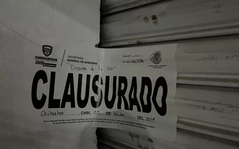 Clausura Gobernación Estatal 23 establecimientos en la última semana