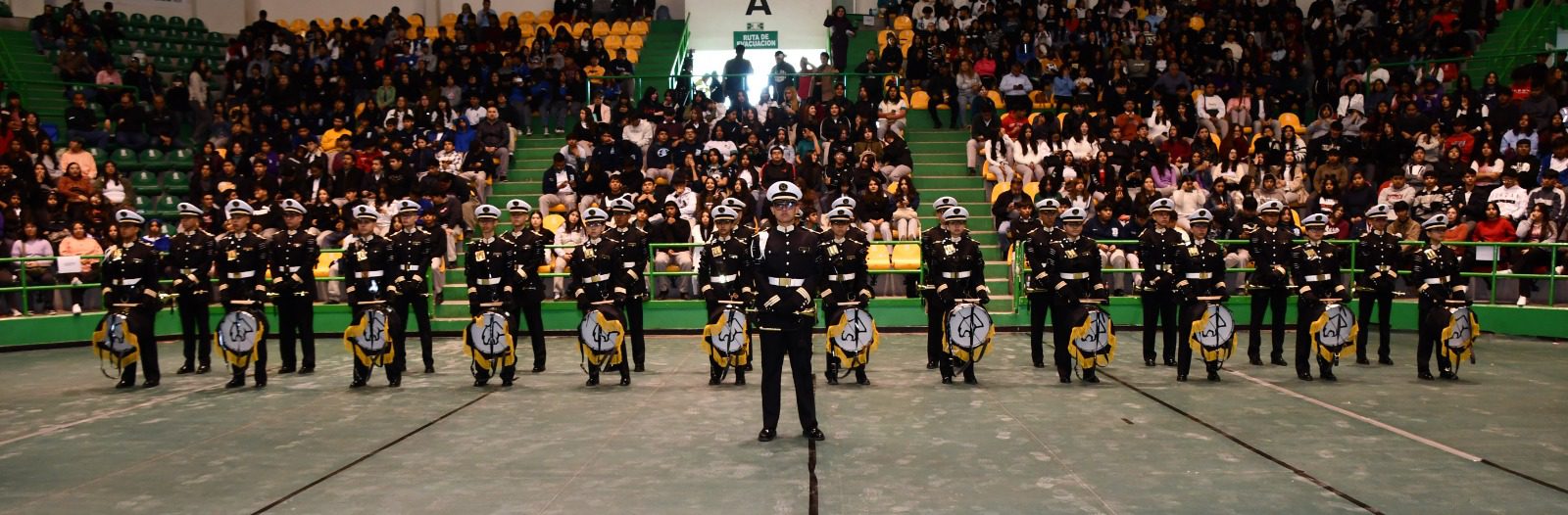 Fomentan cultura cívica en estudiantes de preparatoria con 4º Concurso Estatal de Bandas de Guerra y Escoltas