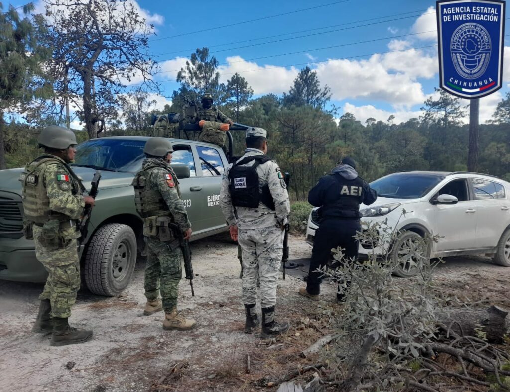 Asegura Célula BOI vehículo, arma larga y cartuchos en Guachochi