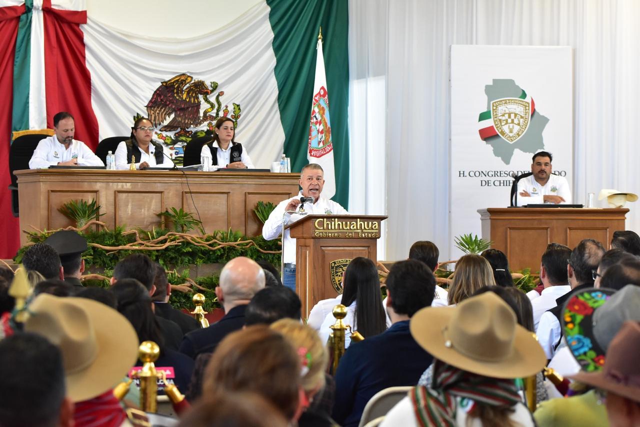 Conmemoran los tres poderes del Estado 114 años de iniciada la Revolución Mexicana, en Cuchillo Parado