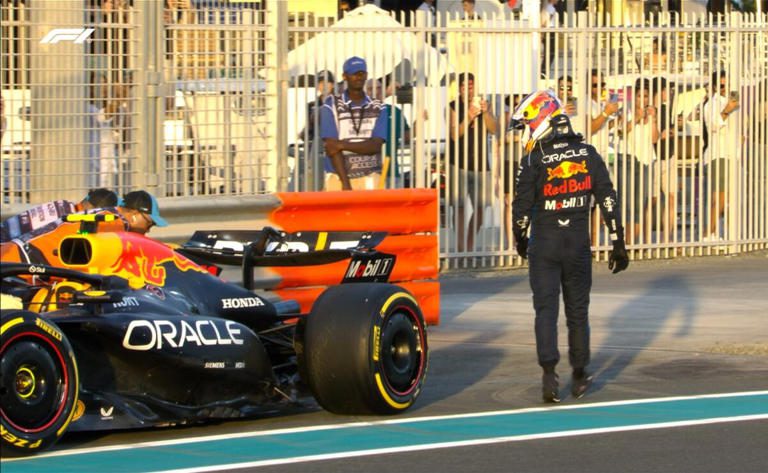 Checo Pérez abandonó el GP de Abu Dhabi 2024 tras ser impactado por Bottas