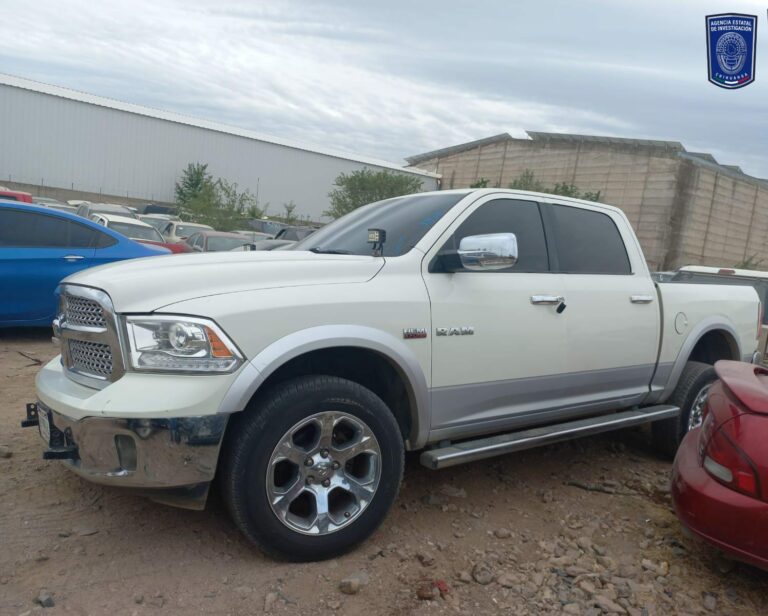 Recupera AEI Occidente pick up robada en la ciudad de Chihuahua