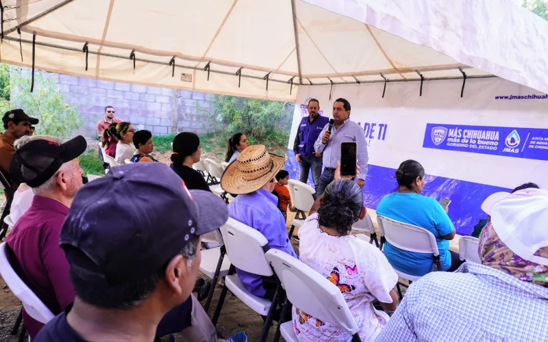 Inaugura JMAS Chihuahua red de drenaje en la colonia Las Cruces