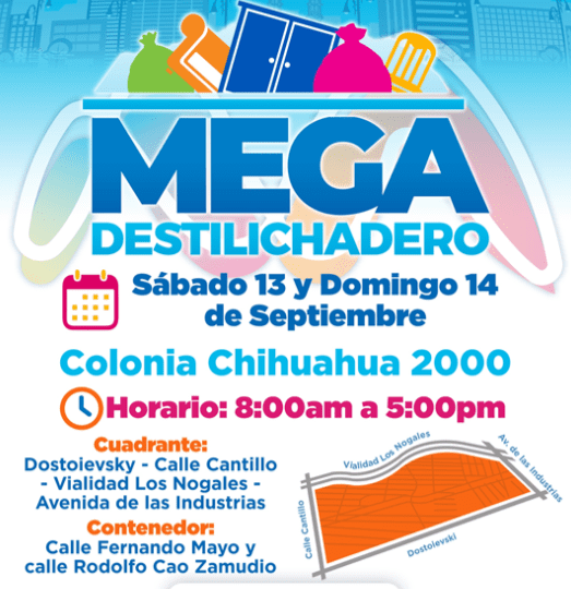 Estará Mega Destilichadero en Chihuahua 2000 este sábado 13 y domingo 14 de septiembre