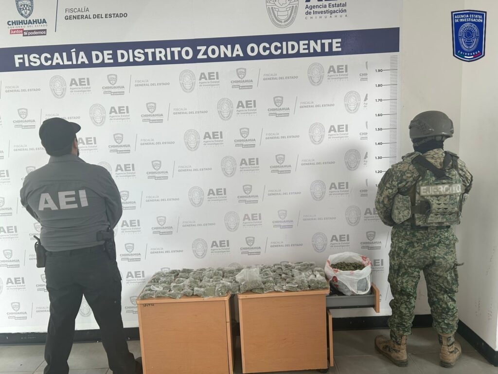 Aseguran mochila con 120 envoltorios de mariguana en brecha del Ejido 6 de Enero