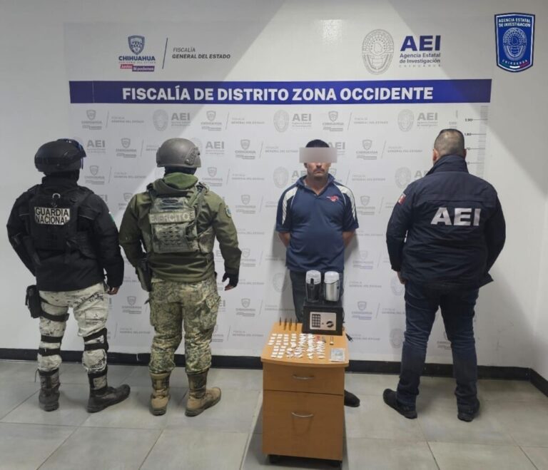 Detiene AEI a masculino con cocaína en domicilio de la colonia Miguel Sígala