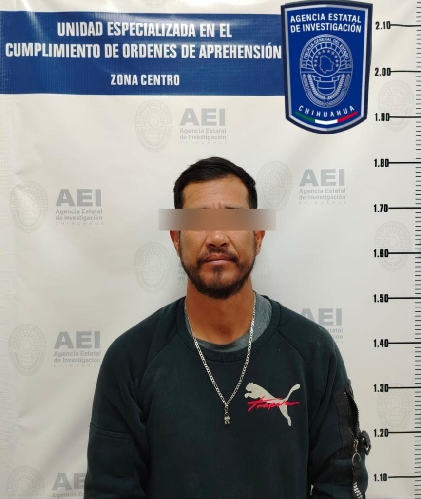 Detiene AEI a sujeto por violencia familiar en la colonia Vistas del Cerro