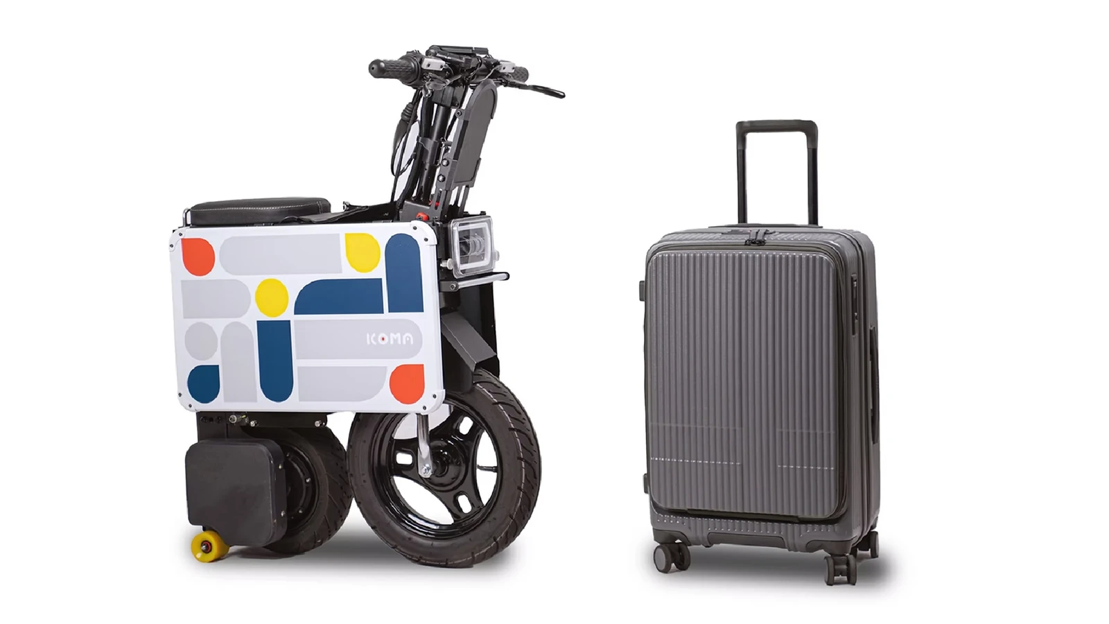 Icoma Tatamel Bike, la moto eléctrica plegable que se puede transportar como una maleta