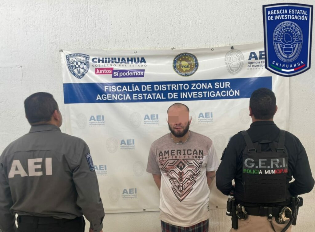 Detienen AEI y Policía Municipal a probable responsable de robo ocurrido en Parral