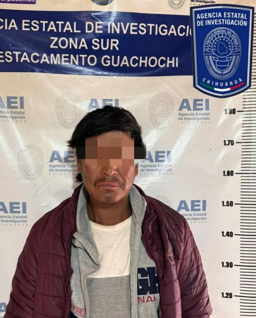 Detenido por el feminicidio de su pareja sentimental en Guachochi