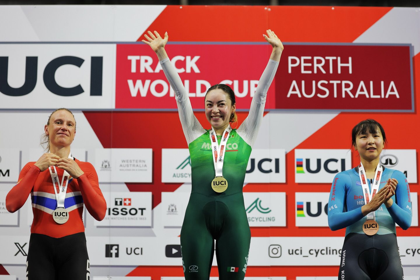 Yareli Acevedo gana oro en eliminación durante la Copa del Mundo de Pista en Australia